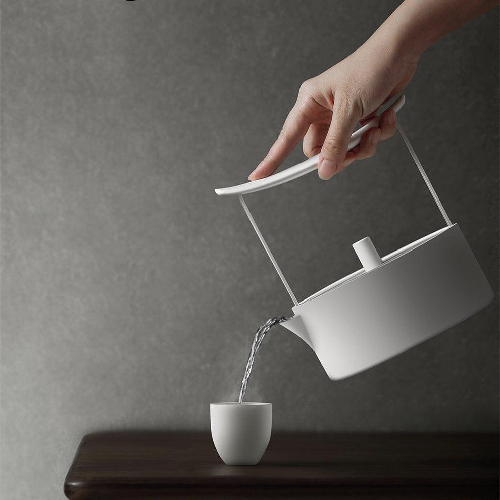 Minimalistic White Stainless Steel Torii Water Boiler