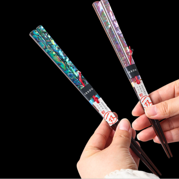 Japanese Handcrafted Mother of Pearl Chopsticks Set
