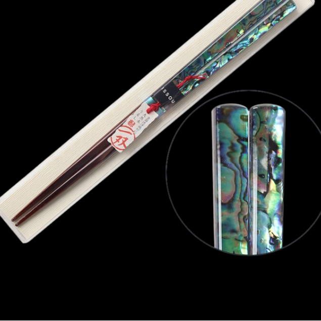Japanese Handcrafted Mother of Pearl Chopsticks Set