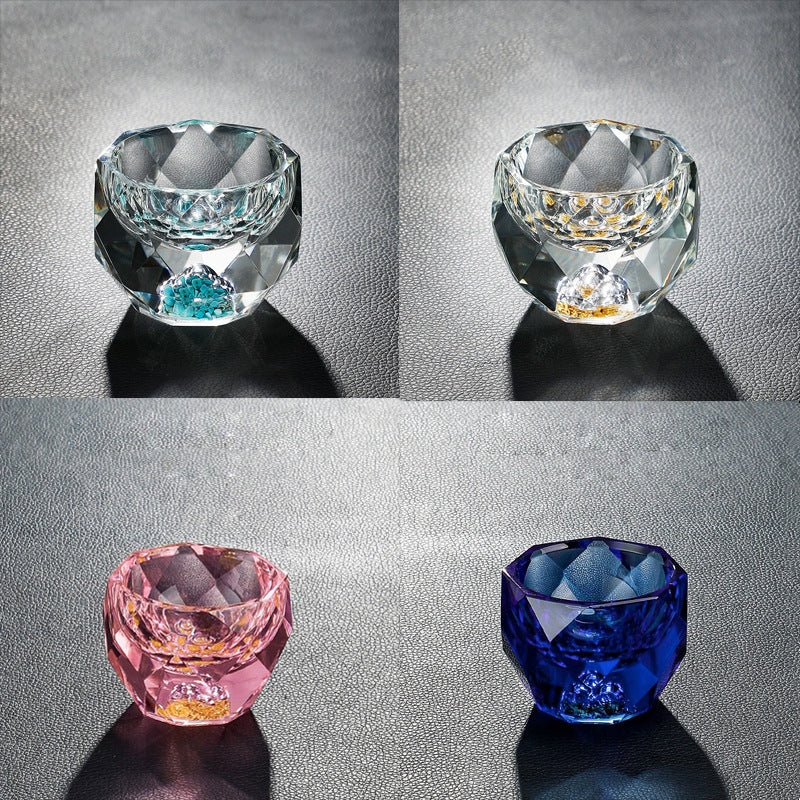 Handcrafted Gold Leaf Crystal Cup - Your Personal "Master" Cup