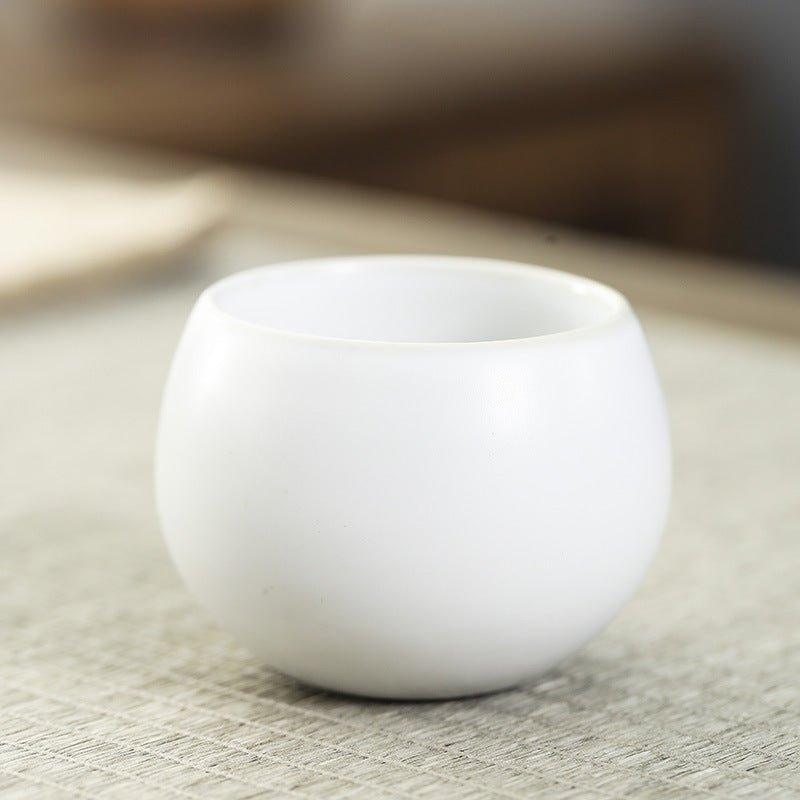 Oriental "Five Great Kilns" Handcrafted Ceramic Rounded Tea Cup Set of 5 – A Legacy of Porcelain Art