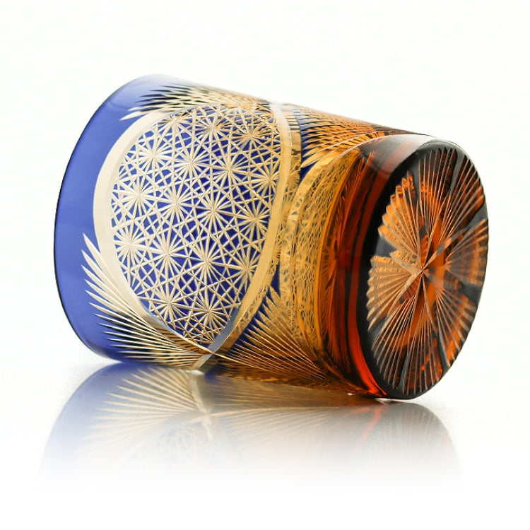 Edo Kiriko Handcrafted Crane Feather Whisky Glass – A Masterpiece of Japanese Artistry