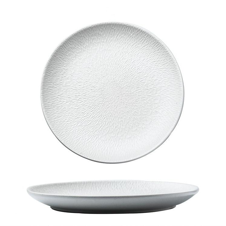 Matte Ceramic Rounded Serving Plates – Modern Simplicity for Effortless Entertaining