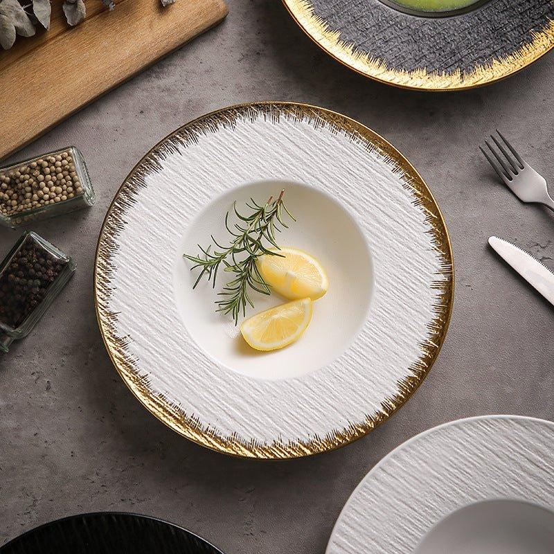 Matte Ceramic Spaghetti Serving Plates – Modern Simplicity for Pasta Lovers