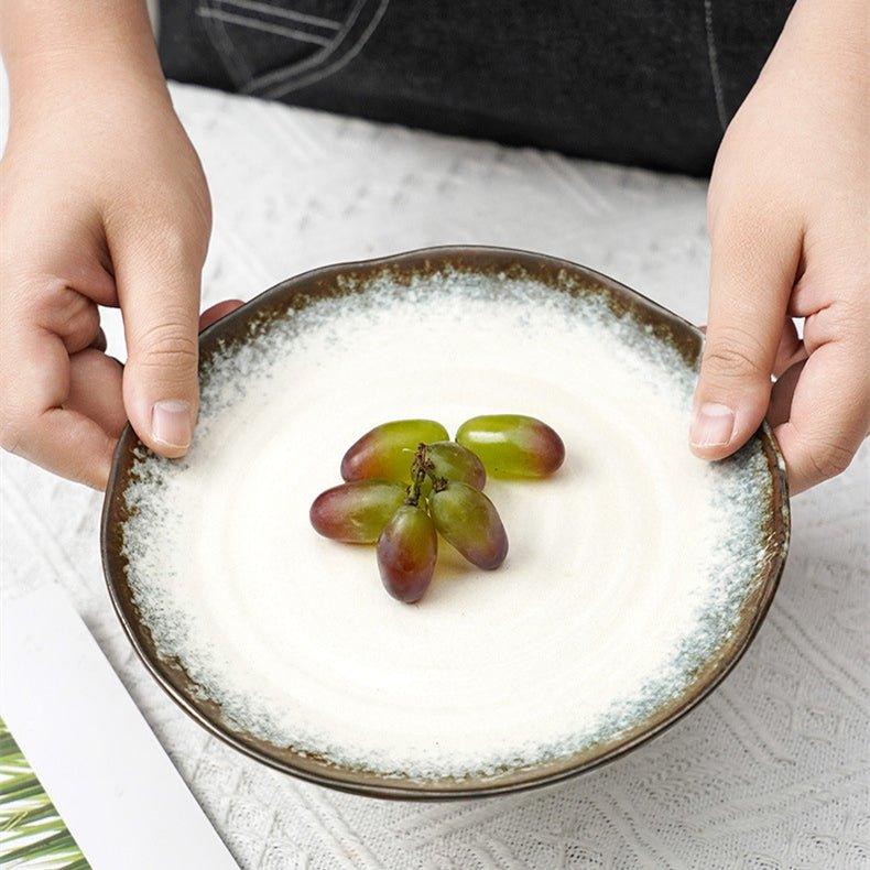Japanese Mino Ware Handcrafted Kiln-Altered Ceramic Plates – Where Fire and Earth Create Art