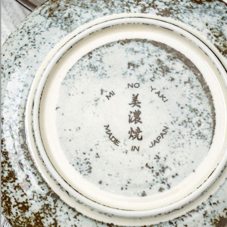 Japanese Mino Ware Handcrafted Kiln-Altered Ceramic Plates – Where Fire and Earth Create Art
