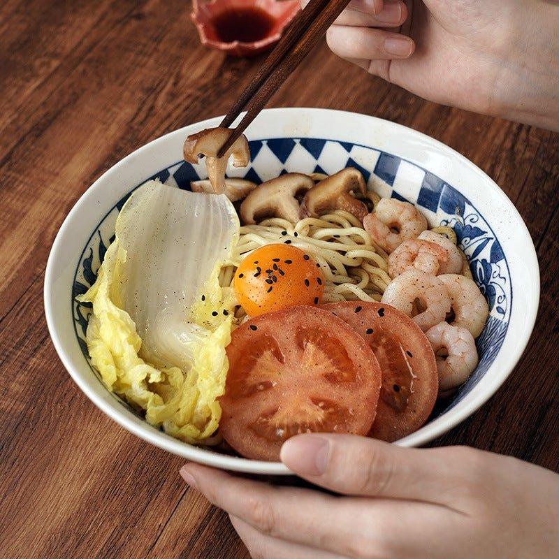 Japanese Mino Ware Imari Series Handcrafted Imperial Ramen Bowl – A Culinary Masterpiece