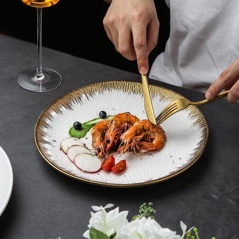 Matte Ceramic Rounded Serving Plates – Modern Simplicity for Effortless Entertaining