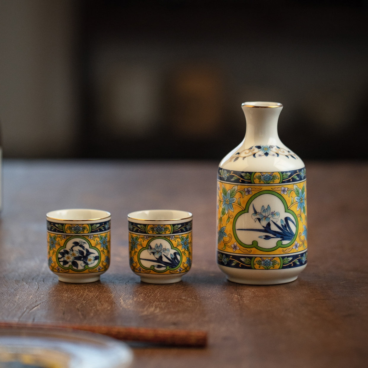 Japanese Mino-yaki Sake Set