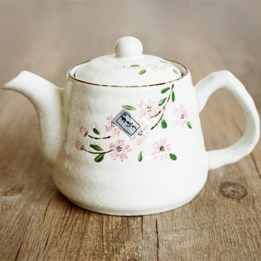 Japanese Handcrafted Ceramic Glazed Sakura Tea Gift Set – A Blossom of Elegance