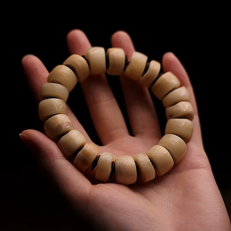 Tibetan Yak Bone "Free-Form" Mala Bracelet for Men