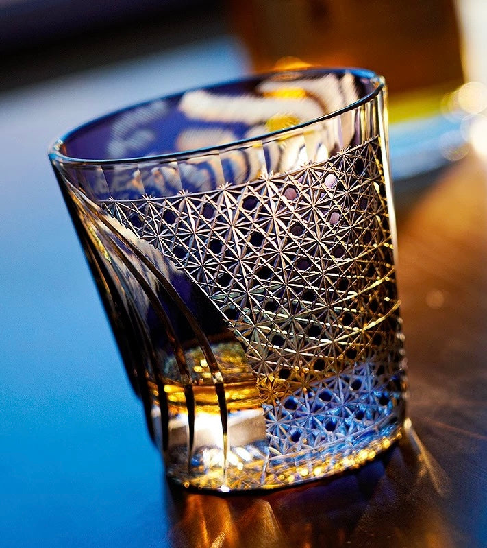 The "Majestic Tiger" Master-Edition Edo Kiriko Whiskey Glass