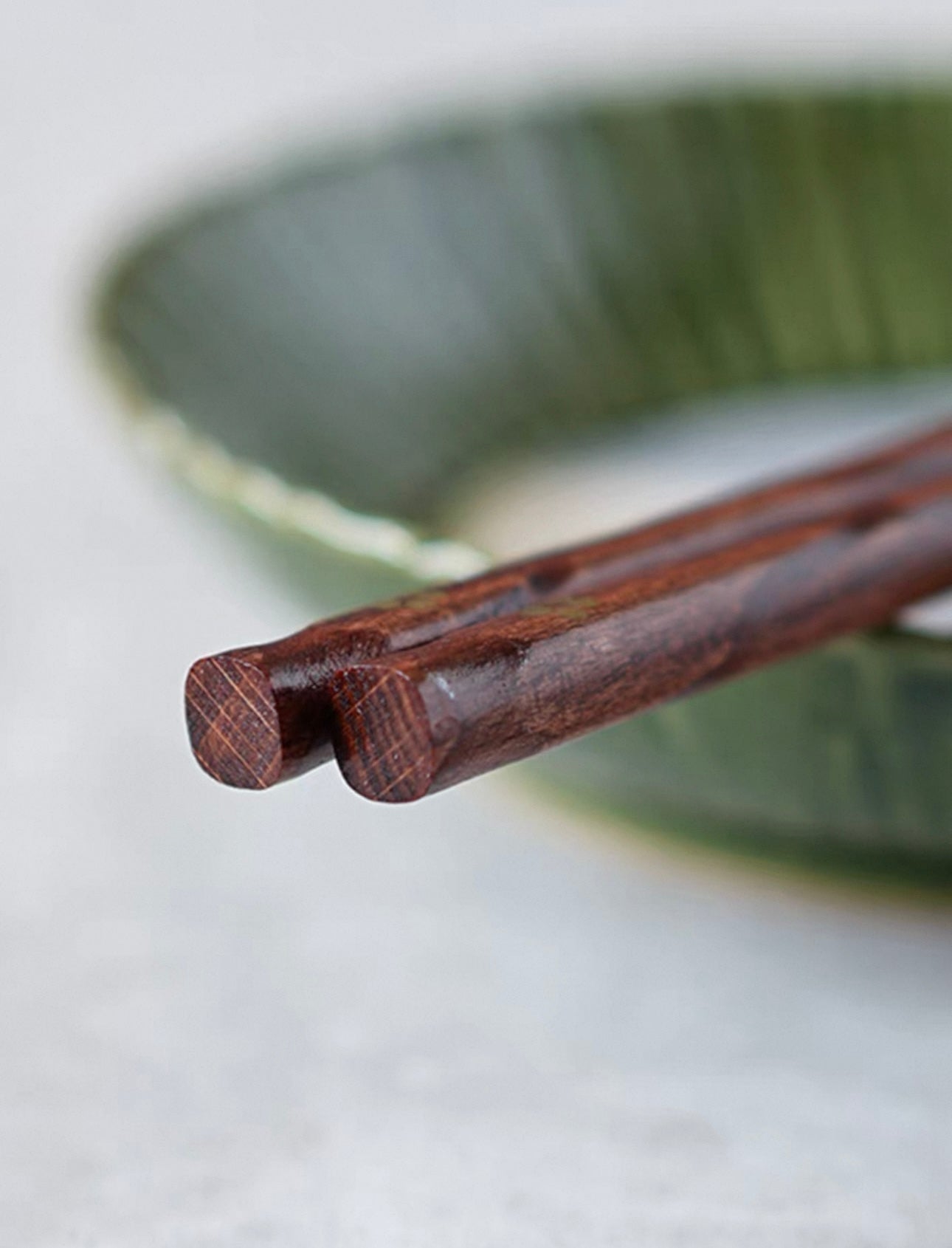 Japanese-Style Wooden Chopsticks with Gold Flower Design