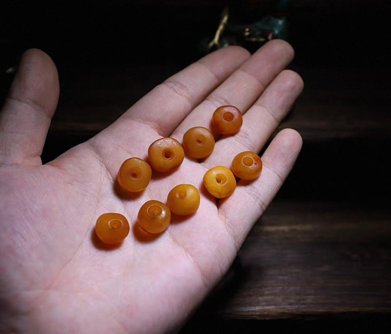 Natural Aged Amber Braided Bracelet - Original Design for Couples & Birth Year Charms