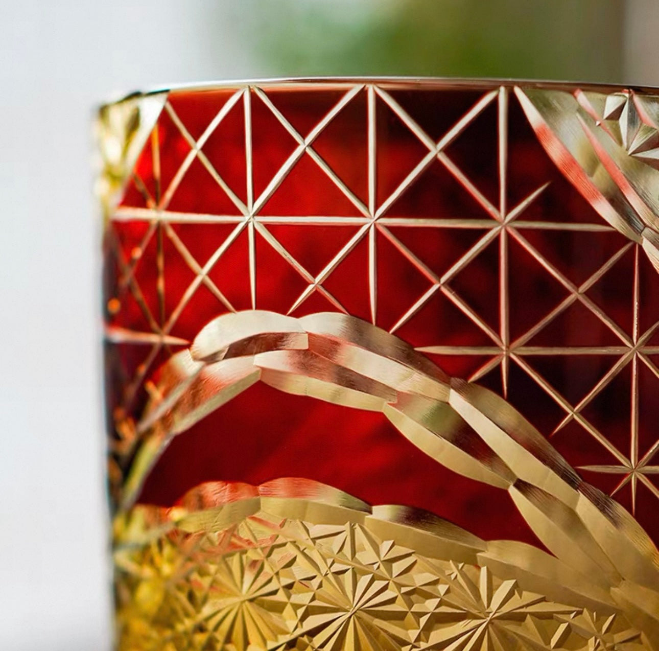 Handcrafted Edo Kiriko Whiskey Glass