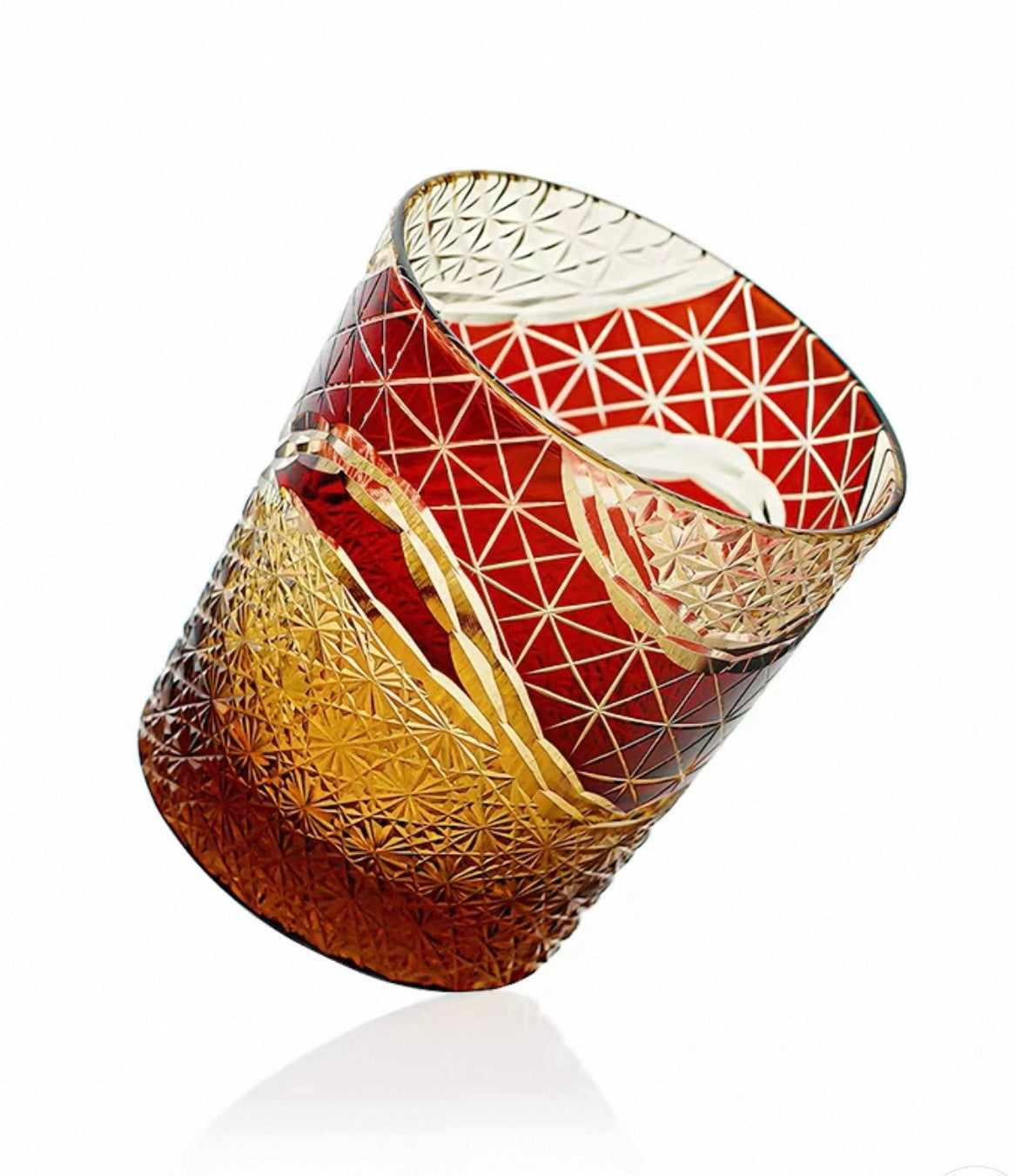 Handcrafted Edo Kiriko Whiskey Glass