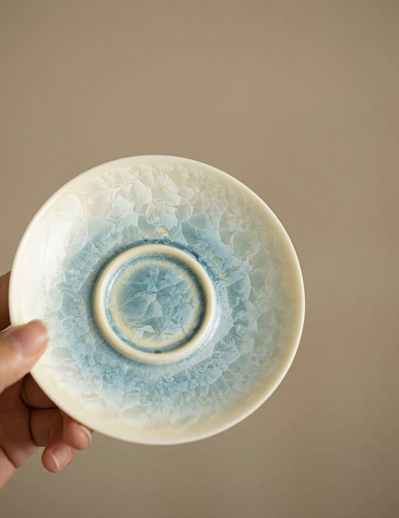 Elegant Crystalline Glaze Gaiwan Tea Set