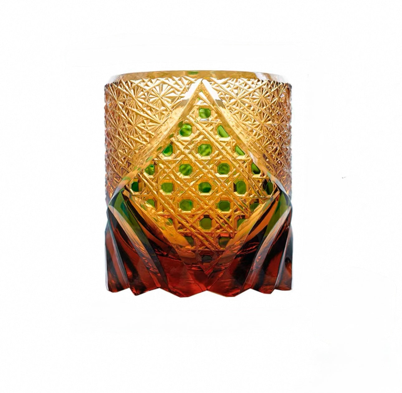 Edo Kiriko Handcrafted Dark Knight Whisky Glass – A Symbol of Strength and Refinement