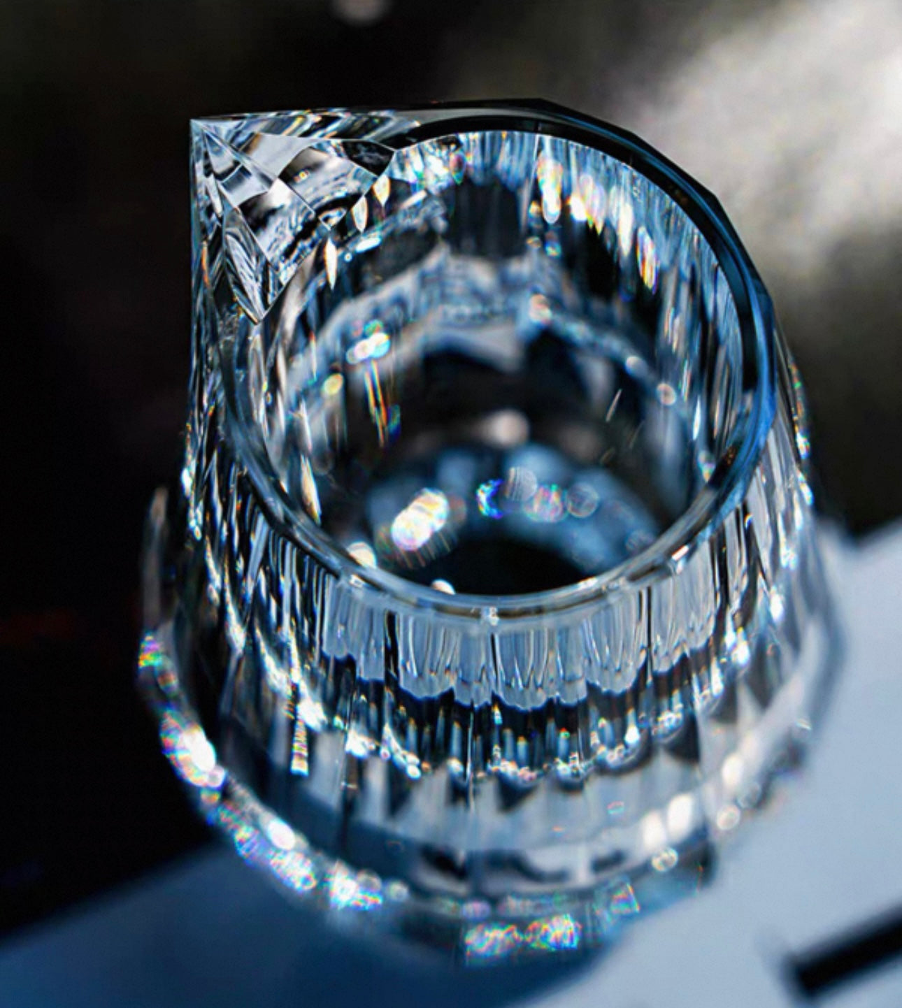 Handcrafted Cut-Glass K9 Crystal Liquor Decanter Set