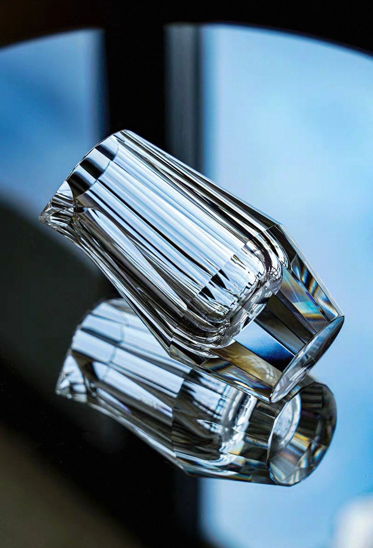 Handcrafted Cut-Glass K9 Crystal Liquor Decanter Set