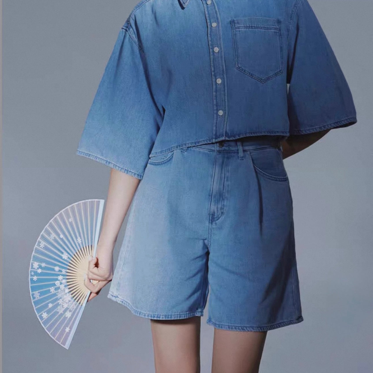 Premium Silk & Bamboo Folding Fan | 8-Inch Seasonal Collection