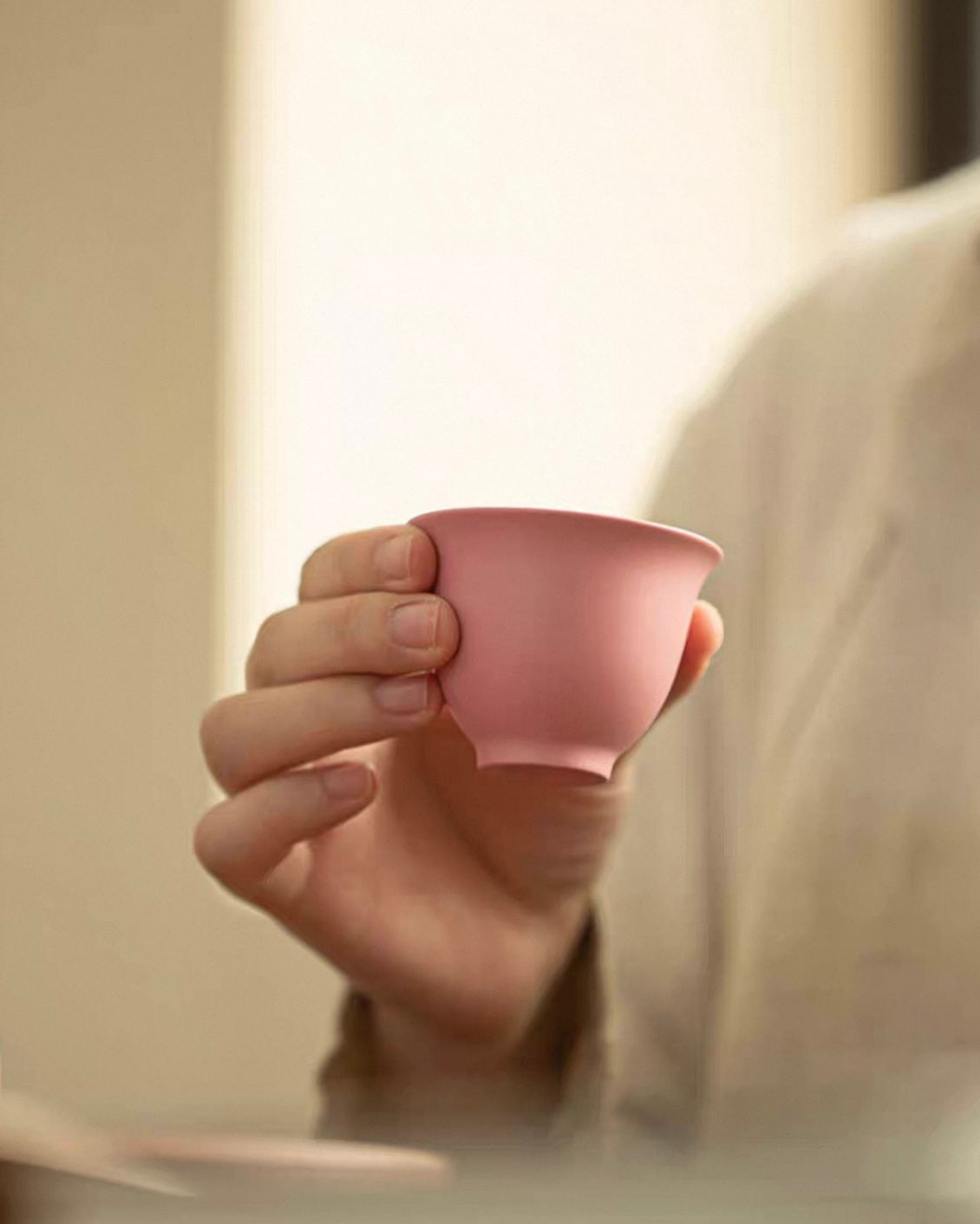 Feminine Luxury "Pink Sand" Xishi Tea Set | Handcrafted Purple Clay Trio