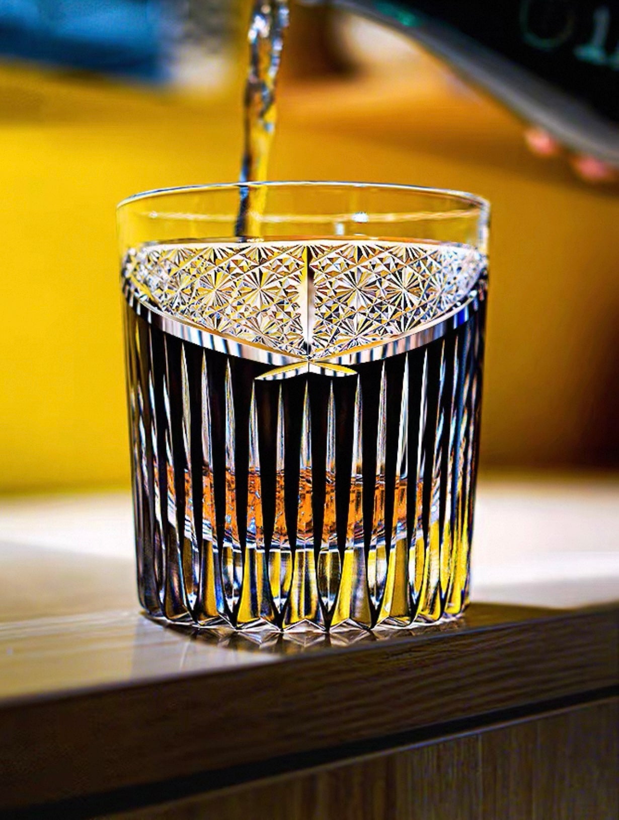 Edo Kiriko Handcrafted Karmic Whisky Glass – An Echo of Destiny in Crystal