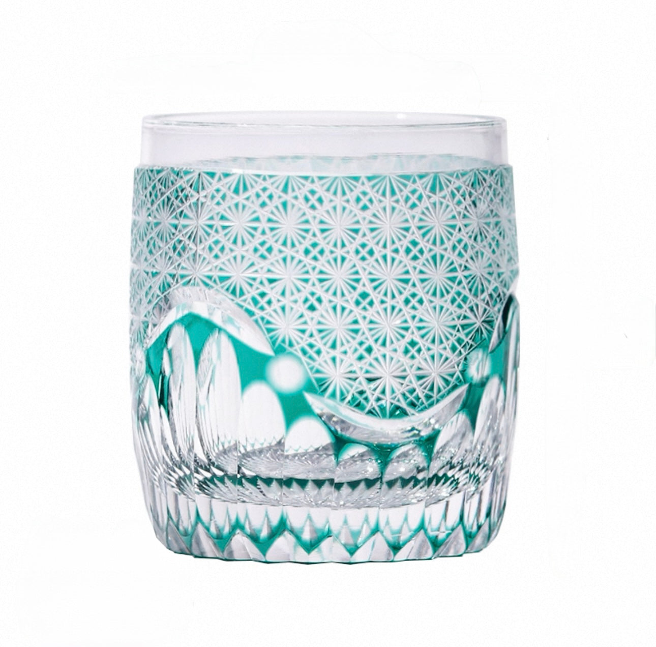 Edo Kiriko Handcrafted Bamboo Feast Whisky Glass – A Harvest of Serenity in Crystal