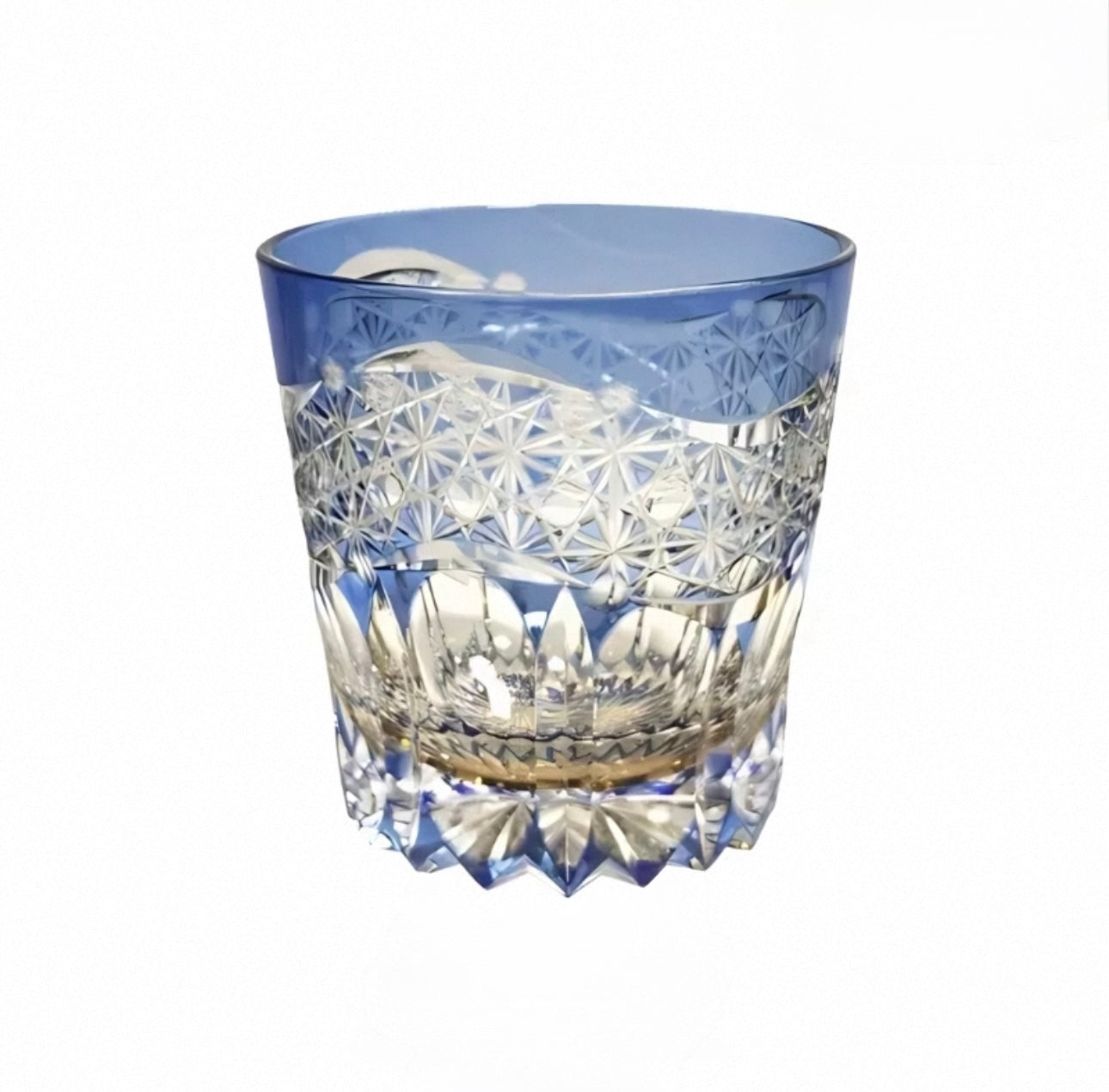 Edo Kiriko Handcrafted Amethyst Prism Whisky Glass – A Royal Glimmer in Crystal