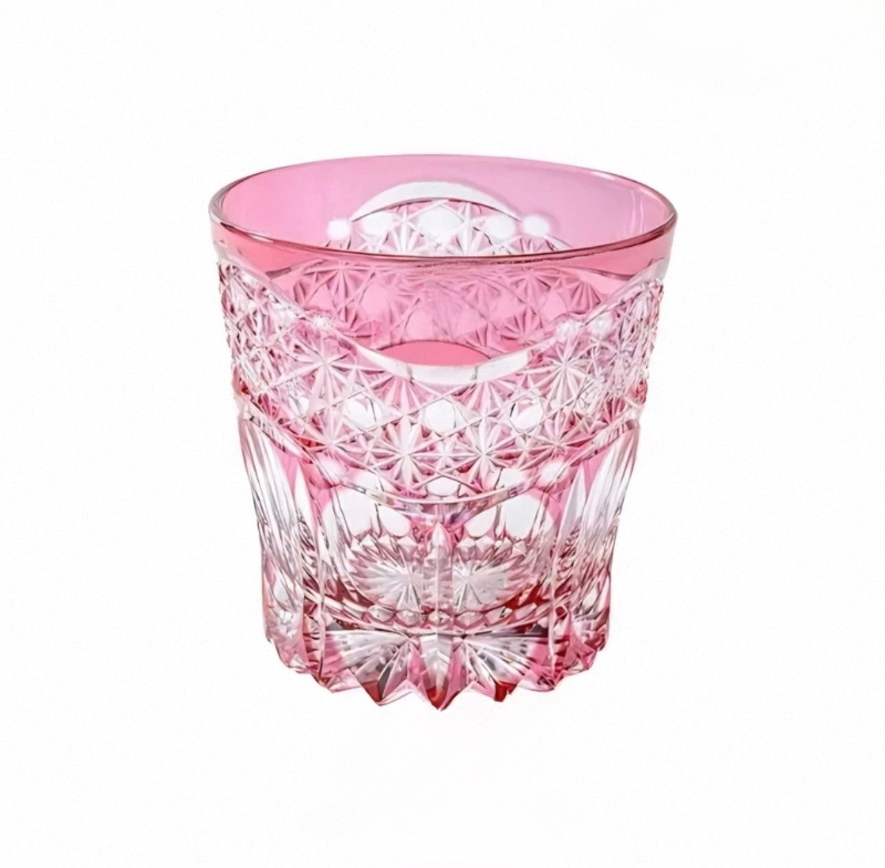 Edo Kiriko Handcrafted Amethyst Prism Whisky Glass – A Royal Glimmer in Crystal