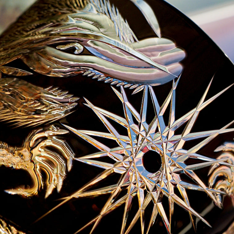 Edo Kiriko Handcrafted Soaring Dragon Whisky Glass – An Ascendant Myth in Crystal
