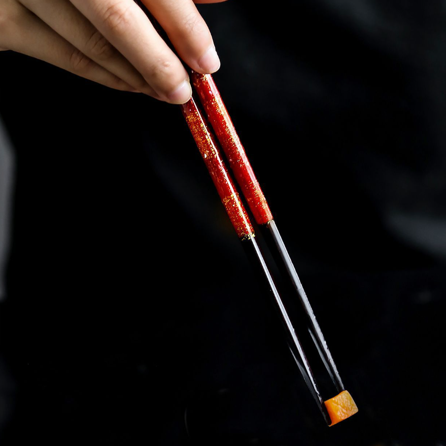 Japanese Handcrafted Glazed Galaxy Chopsticks Set