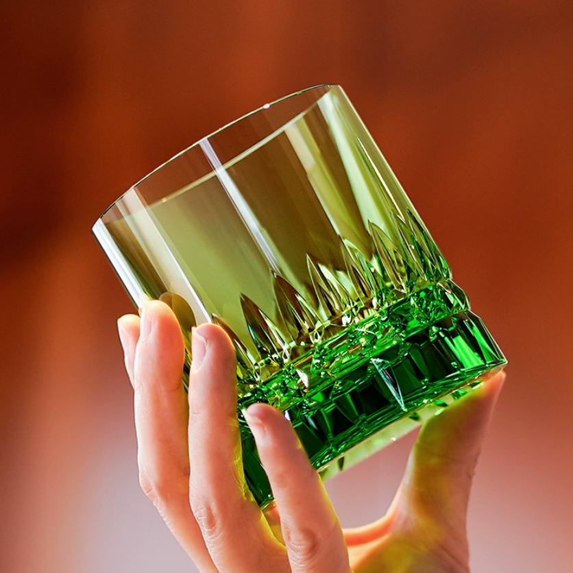 Edo Kiriko Crystal Royale Whisky Glass with Wooden Box – A Regal Expression of Japanese Craftsmanship