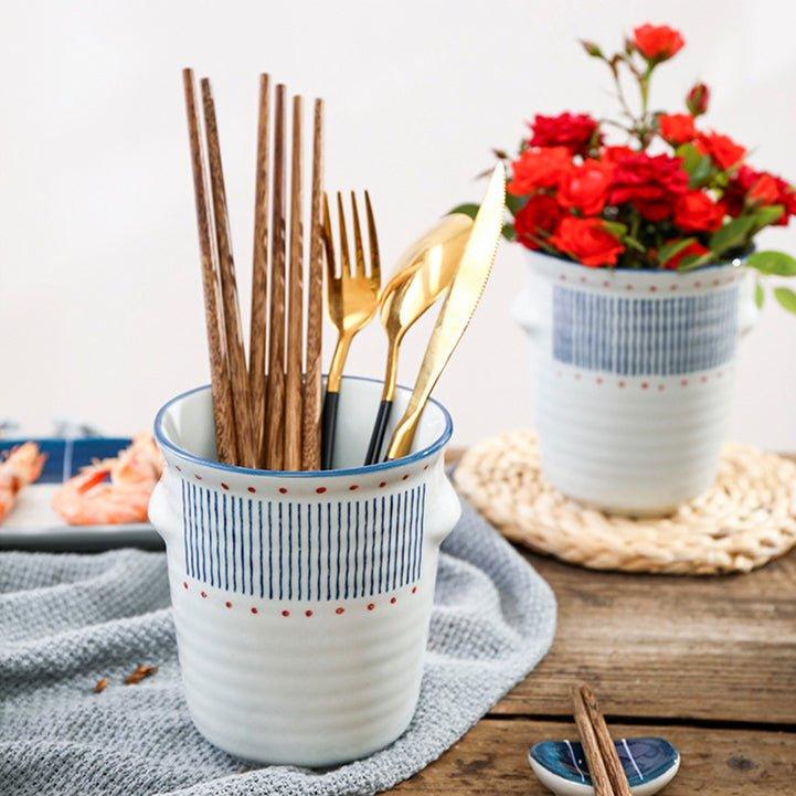 Japanese Handcrafted Ceramic Glazed Chopsticks Holders