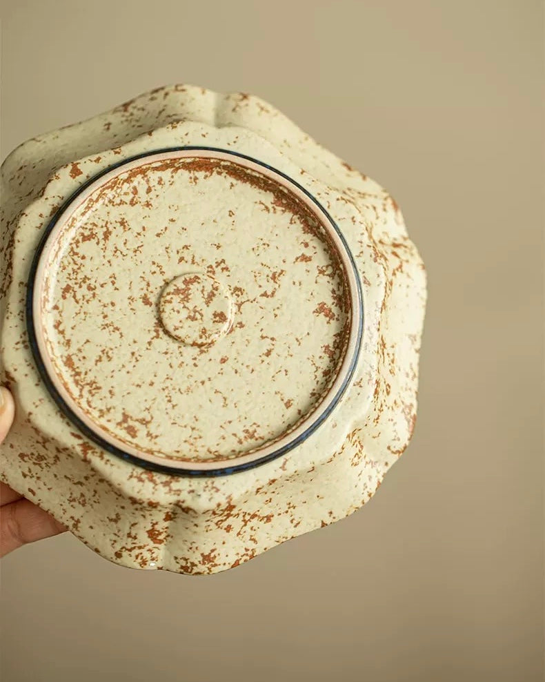 "Golden Thread Peony" Flint-Red Sancai Gaiwan