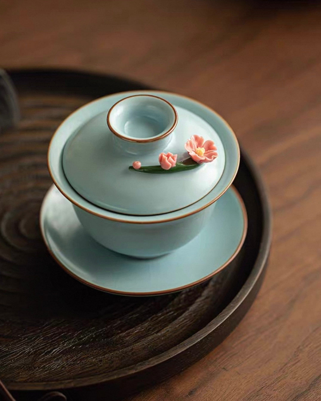 Oriental Artisan Enamelware Gaiwan - Thumbnail 5