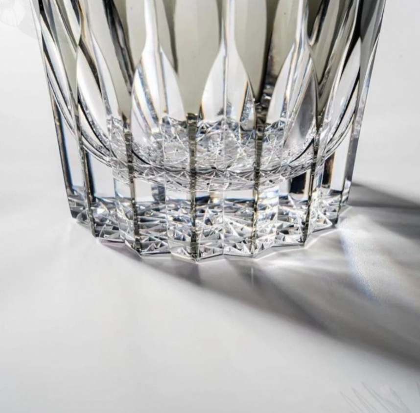 Exquisite Handmade Edo Kiriko Starburst Crystal Tumbler