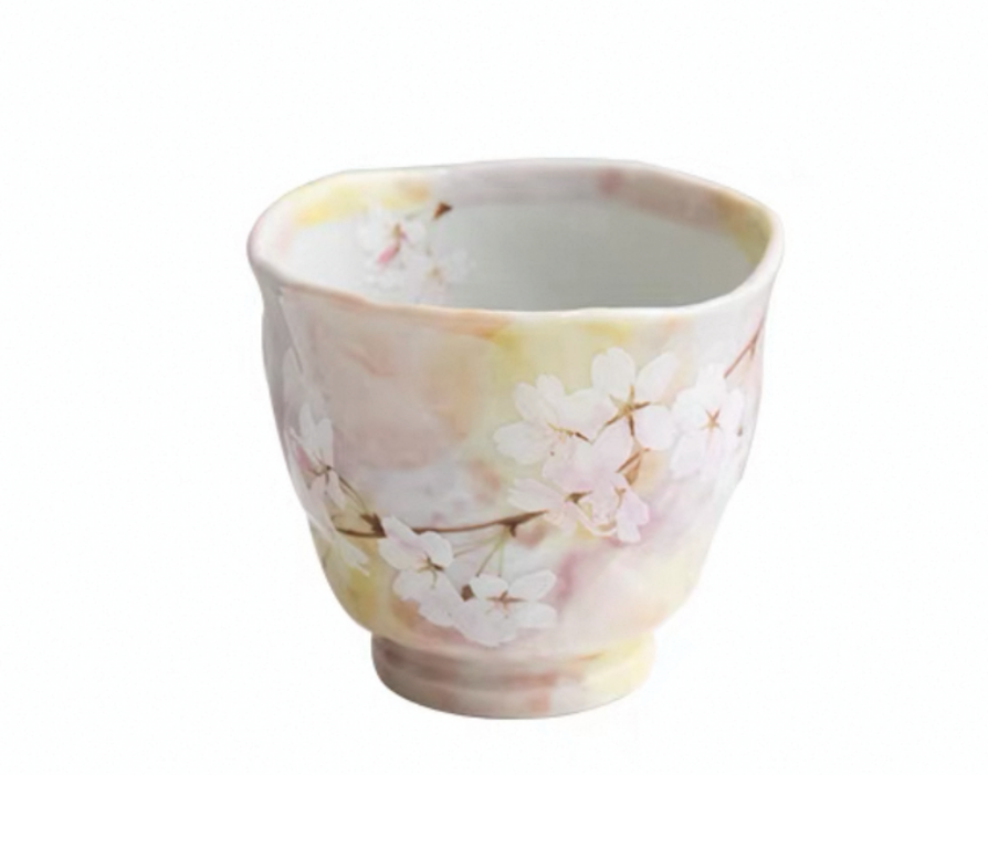 Authentic Mino Ware Cherry Blossom Coffee/Tea Mug, Handmade