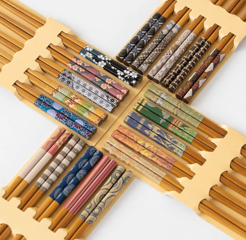 Durable Non-Slip Wooden Chopsticks, 5 Pairs, Handmade