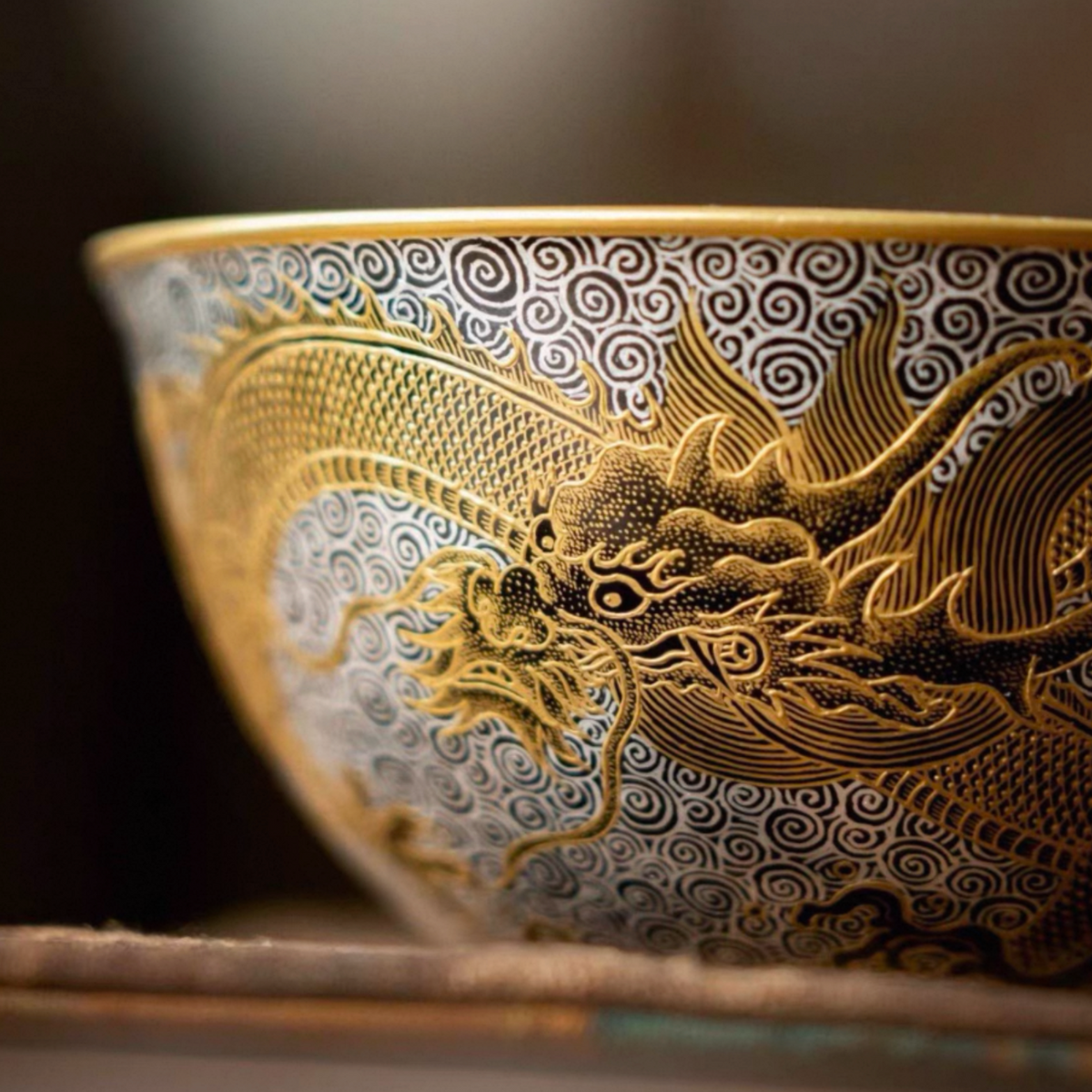 Tang Dynasty Dragon Falangcai Cup | Handcrafted Jingdezhen Porcelain