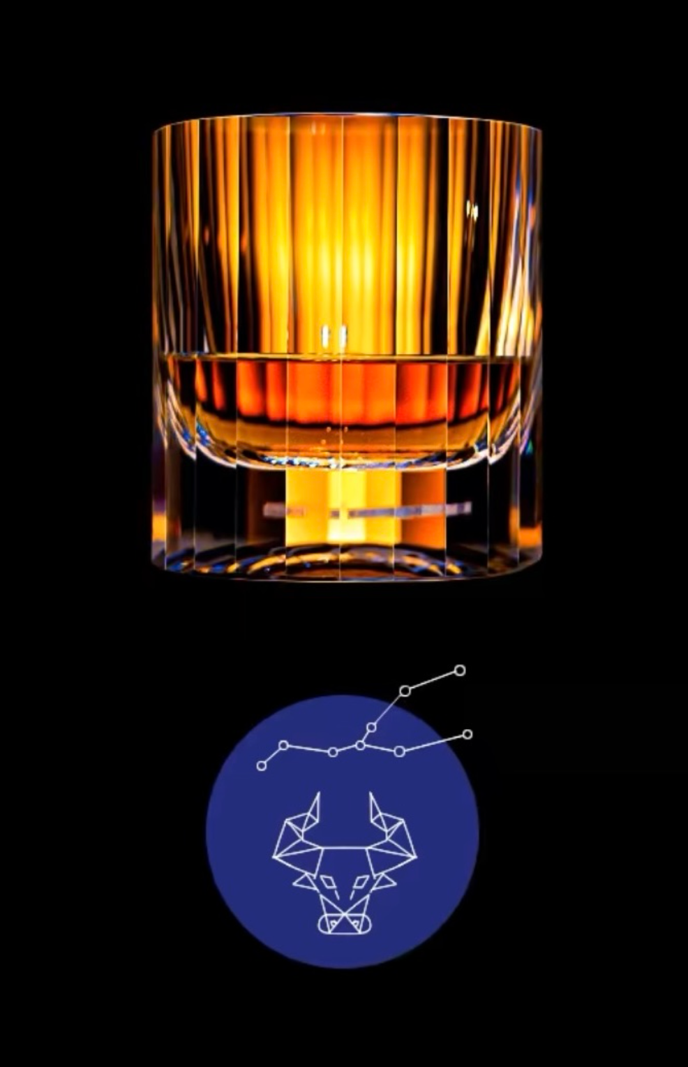 Edo Kiriko "12 Constellations" K9 Lead-Free Crystal Whiskey Glass – A Celestial Birthday Gift