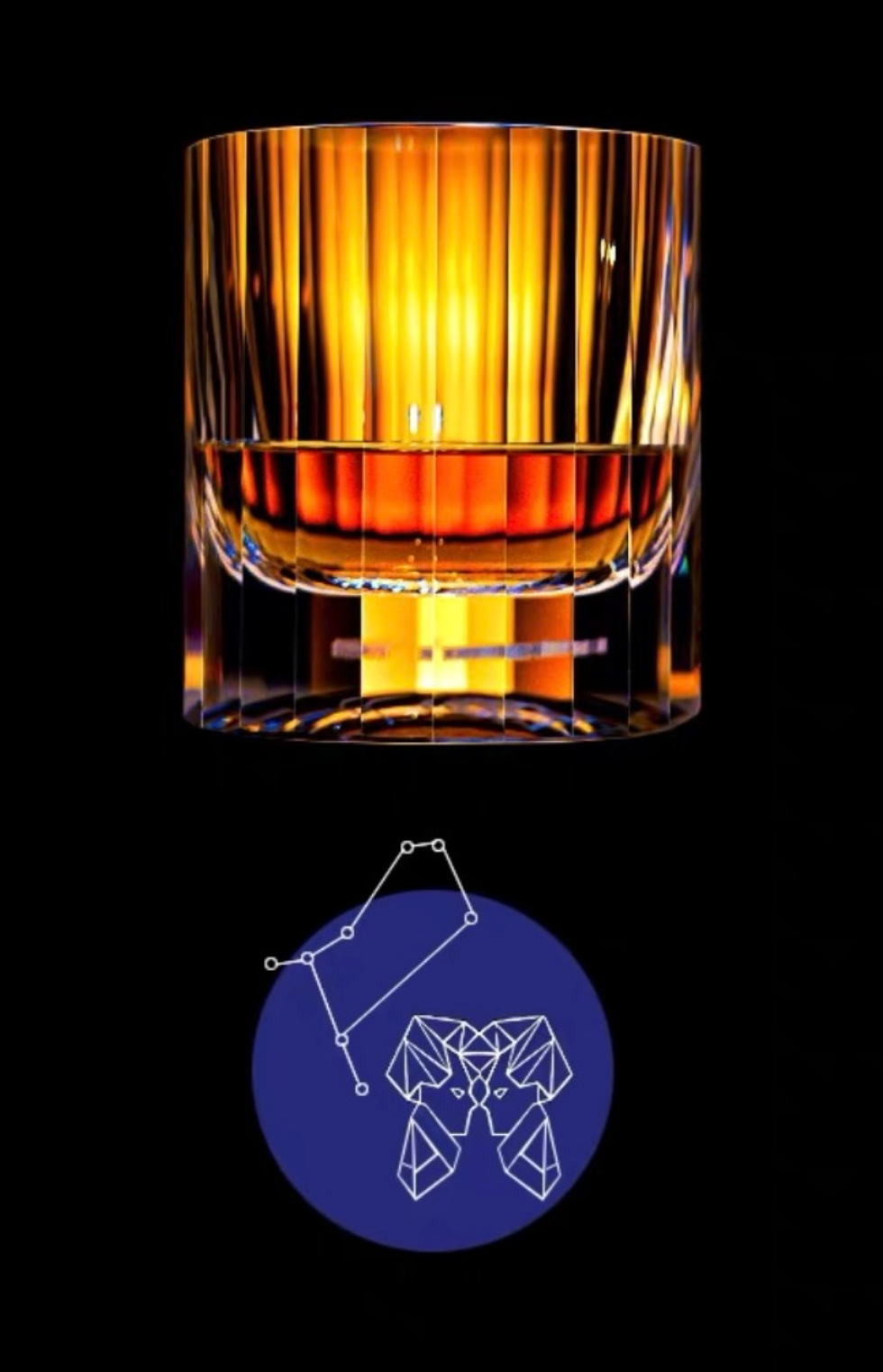 Edo Kiriko "12 Constellations" K9 Lead-Free Crystal Whiskey Glass – A Celestial Birthday Gift