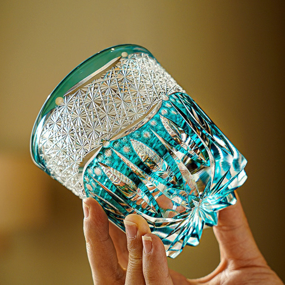 Handcrafted Edo Kiriko Whisky Glass