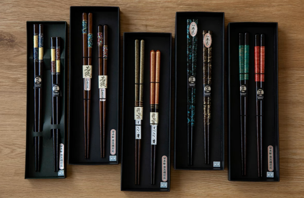 Japanese Handcrafted Wooden Chopsticks Gift Set
