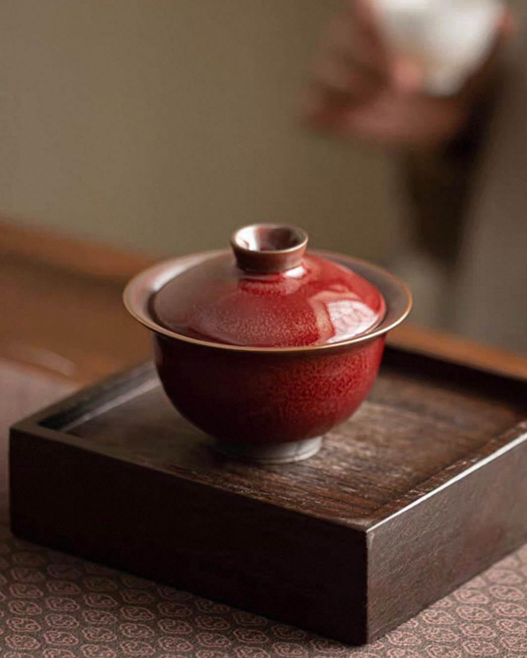 Imperial Langhong "Ice Crackle" High-End Sancai Gaiwan
