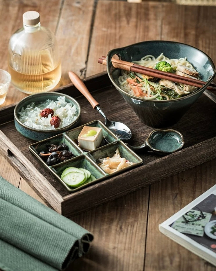 7-Piece Japanese Handmade Ramen Bowl Set