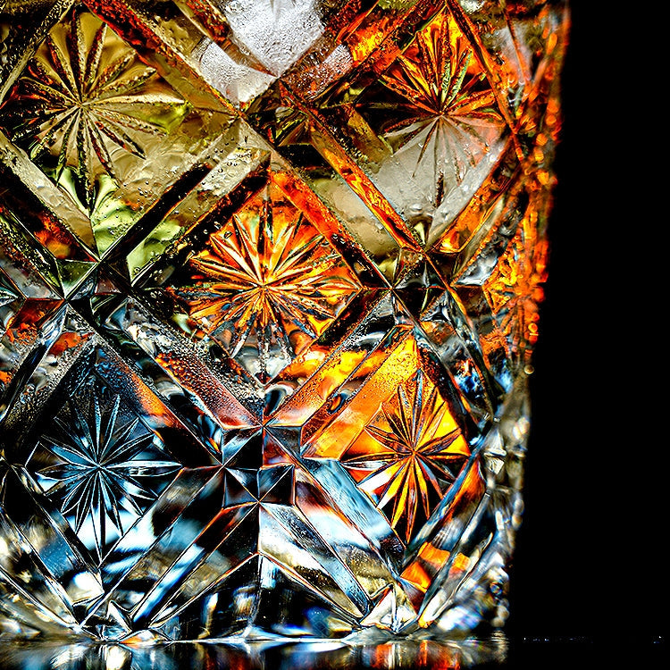 Edo Kiriko Handcrafted Hana Blossom Glass – A Petal of Perfection in Crystal