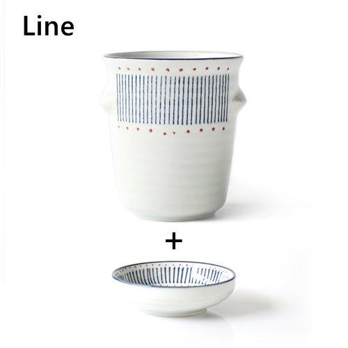 Japanese Handcrafted Ceramic Glazed Chopsticks Holders - Thumbnail 4