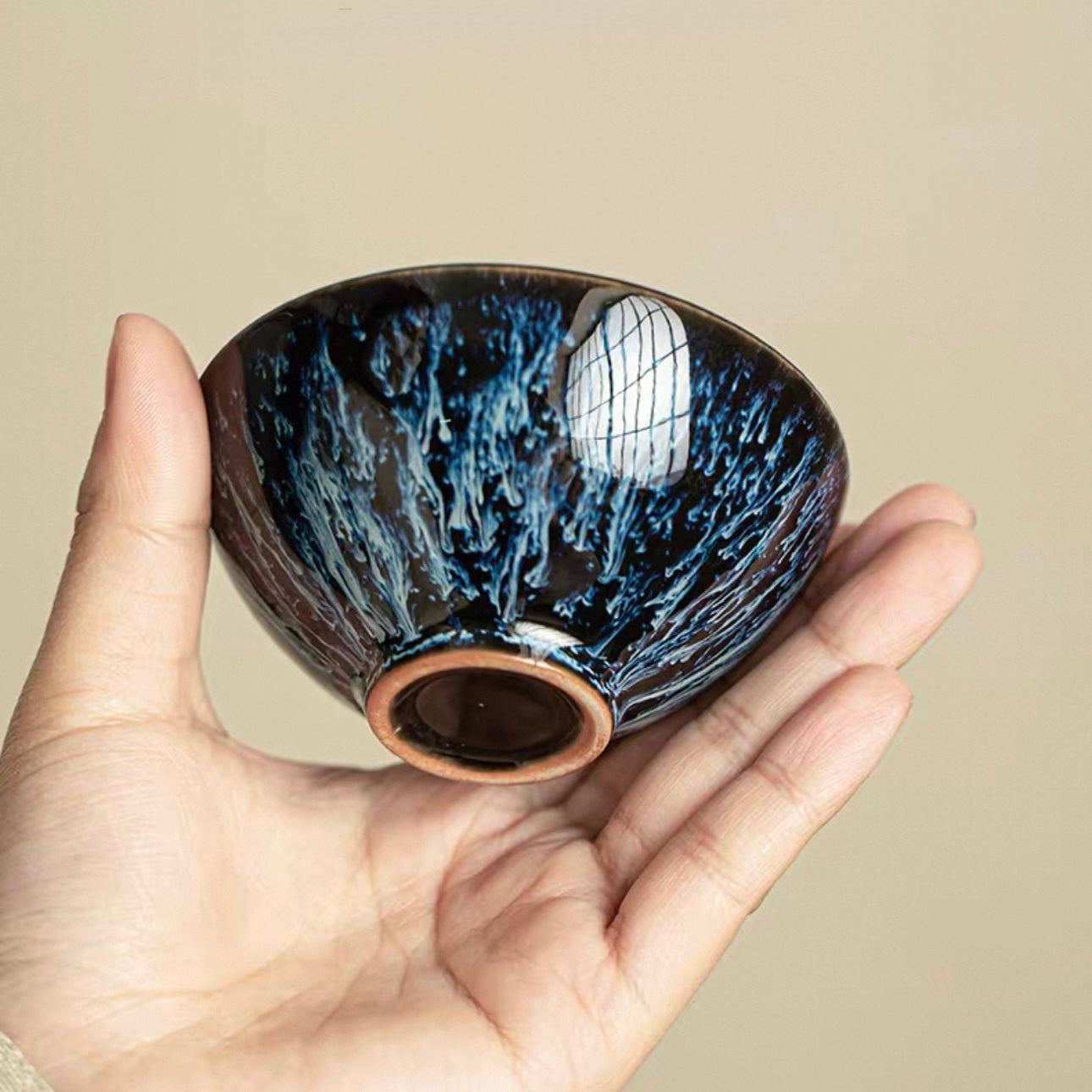 Prismatic Kiln-Transmutation Teacup Set | 9-Piece Artisan Tasting Collection