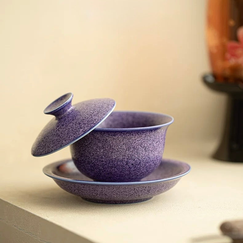 Lapis Lazuli Gemstone Porcelain Hover Gaiwan